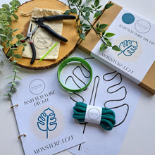 Load image into Gallery viewer, DIY Knitted Wire Kit - Monstera Leaf (tools incl)