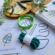 Load image into Gallery viewer, DIY Knitted Wire Kit - Monstera Leaf (tools incl)