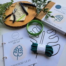 Load image into Gallery viewer, DIY Knitted Wire Kit - Monstera Leaf (tools incl)
