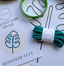 Load image into Gallery viewer, DIY Knitted Wire Kit - Monstera Leaf (tools NOT incl)