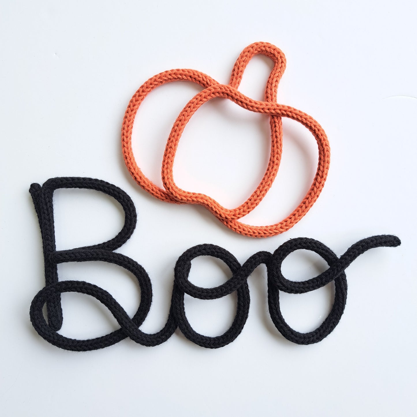 DIY Knitted Wire Kit - Boo & Pumpkin (tools NOT incl)
