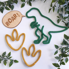 Load image into Gallery viewer, Knitted Wire Dinosaur Decoration - T Rex