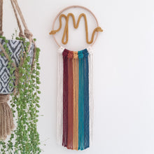 Load image into Gallery viewer, Rainbow Knitted Wire Letter Wall Hanging