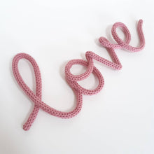 Load image into Gallery viewer, Love Knitted Wire Word