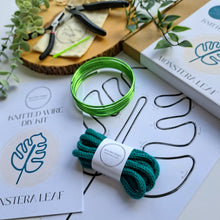 Load image into Gallery viewer, DIY Knitted Wire Kit - Monstera Leaf (tools incl)
