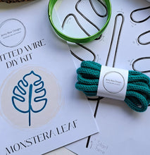 Load image into Gallery viewer, DIY Knitted Wire Kit - Monstera Leaf (tools NOT incl)
