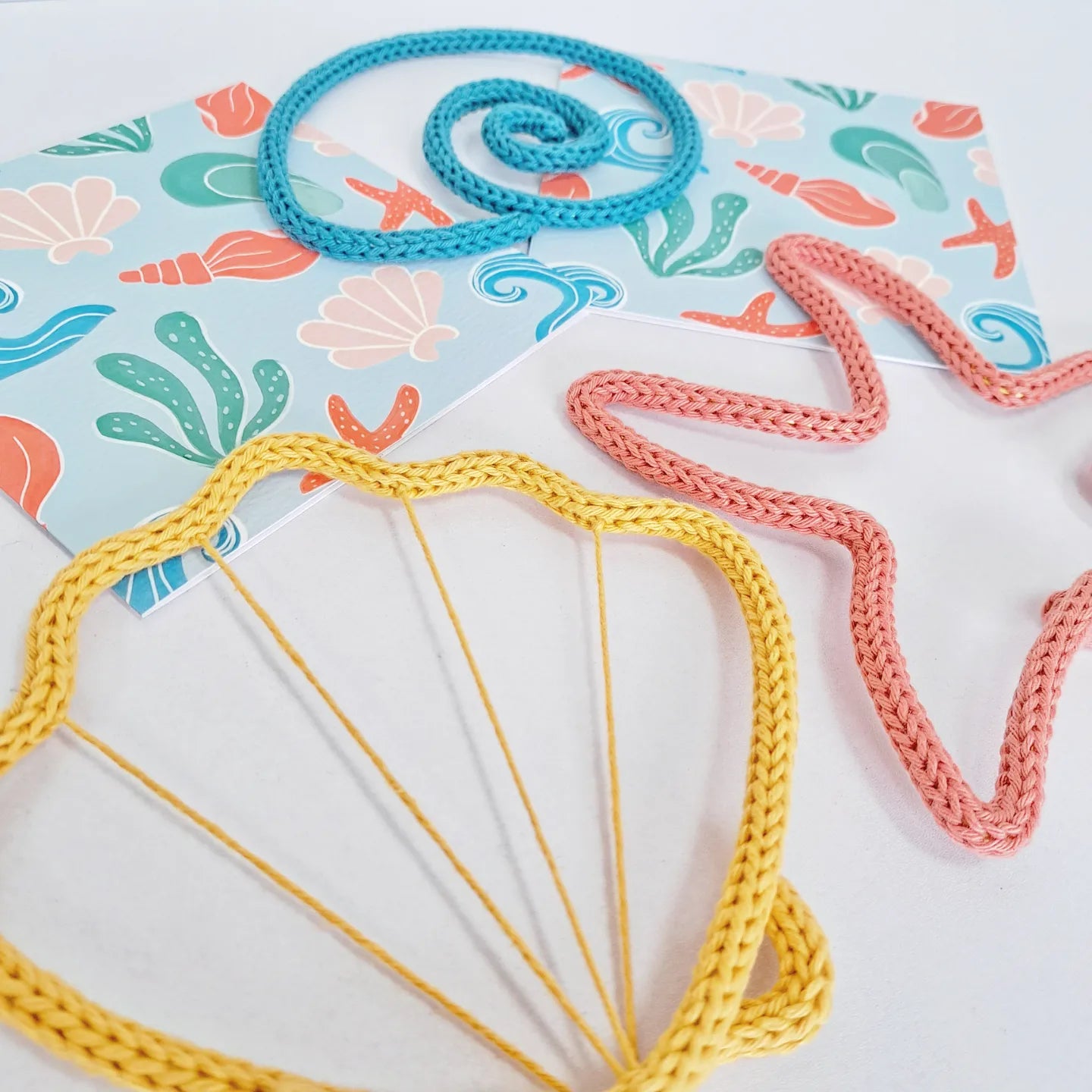 Knitted Wire Seashell Set