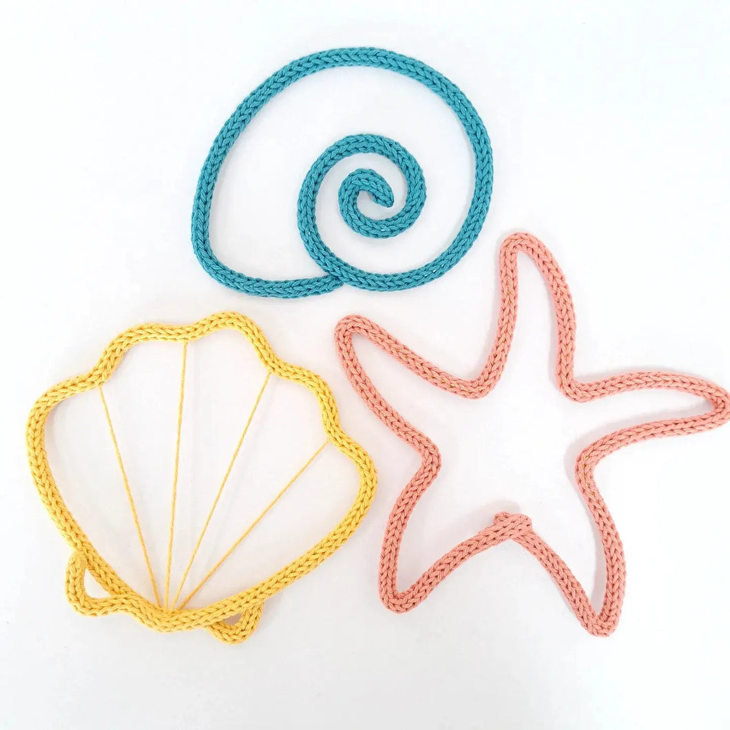 Knitted Wire Seashell Set