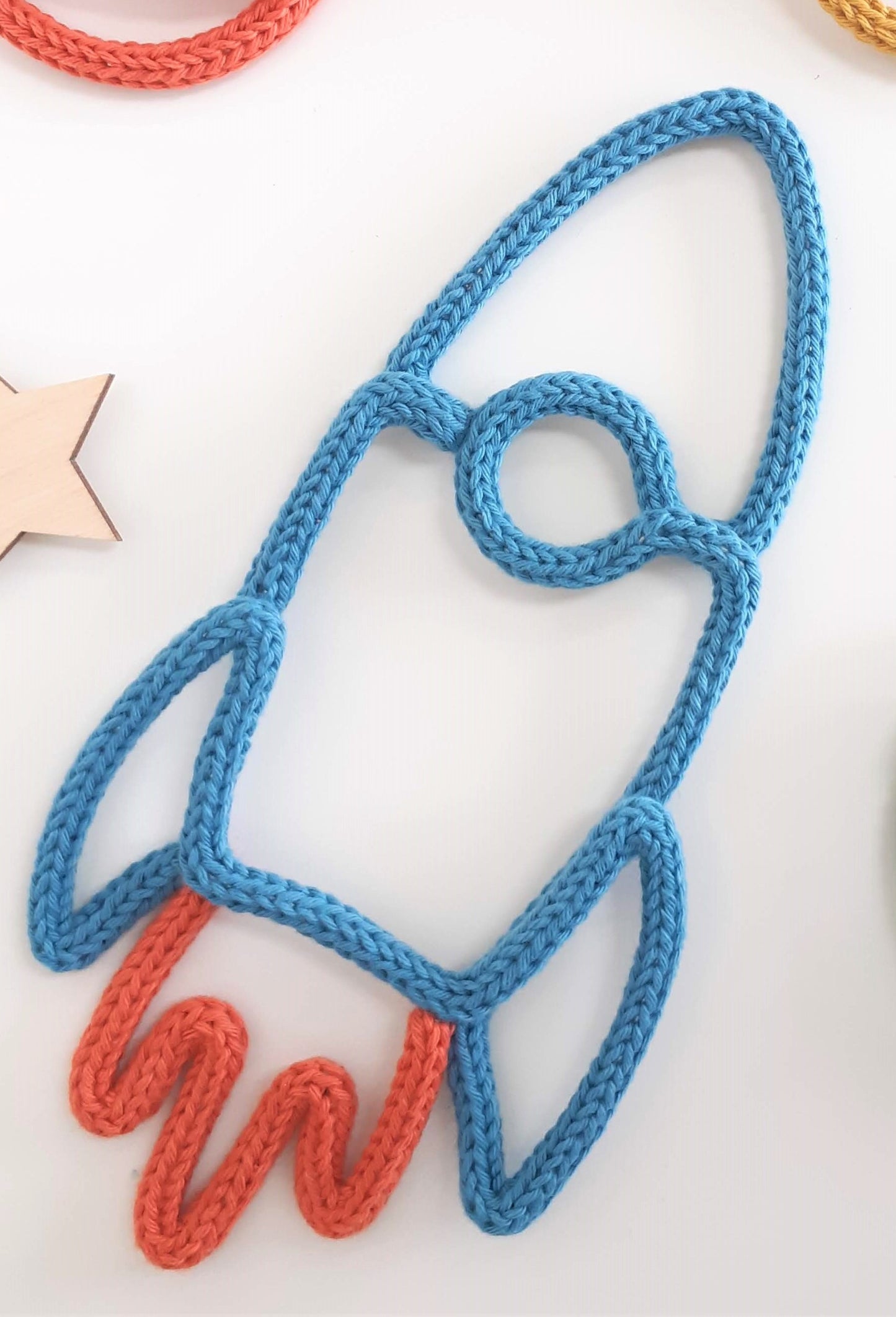 Space Theme Knitted Wire Decorations