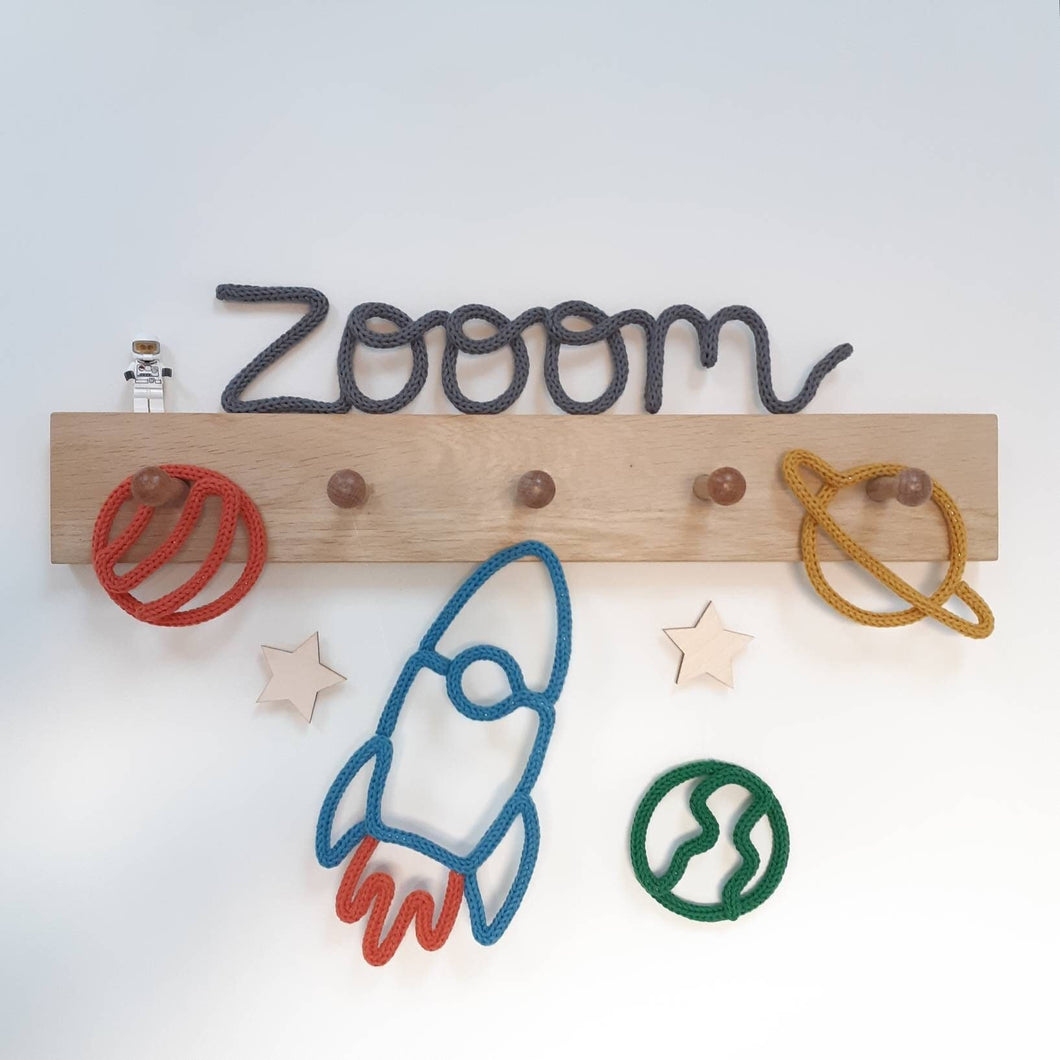 Zooom Knitted Wire Word