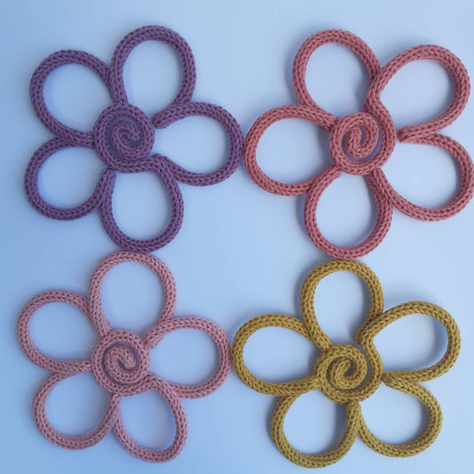 Flower Knitted Wire Decorations