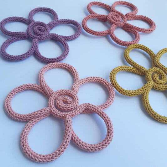 Flower Knitted Wire Decorations